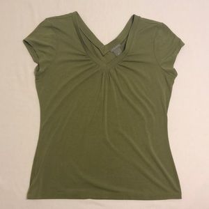 LIKE NEW Ann Taylor Viscose V Neck Blouse